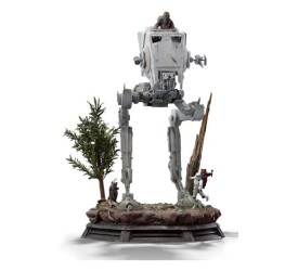 Star Wars Demi Art Scale Statue 1/20 AT-ST and Chewbacca 53 cm