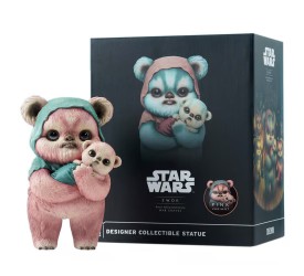 Ewok Designer Statue Pink Variant