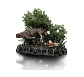 Jurassic Park Demi Art Scale Statue 1/20 T-Rex Chase 30 cm