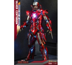 Iron Man 3 Movie Masterpiece Action Figure 1/6 Silver Centurion (Armor Suit Up Version) 32 cm