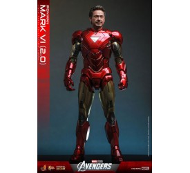 Marvel's The Avengers Movie Masterpiece Diecast Action Figure 1/6 Iron Man Mark VI (2.0) 32 cm