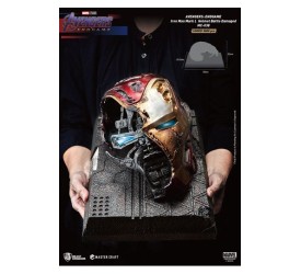 Avengers Endgame Master Craft Statue Iron Man Mark50 Helmet Battle Damaged 22 cm