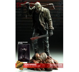 Friday the 13th Statue Jason Vorhees Terror of Crystal Lake Sideshow Exclusive