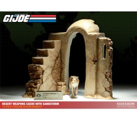 G.I. Joe Diorama Desert Weapons Cache with Sandstorm 38 cm