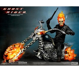 Ghost Rider Movie Masterpiece Action Figure 1/6 Ghost Rider with Hellcycle 30 cm