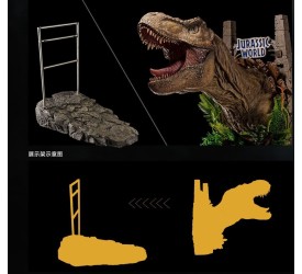 Jurassic World Dominion: Tyrannosaurus Rex Wall Mounted Bust and Display Stand Set