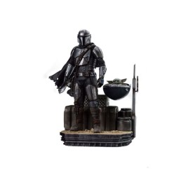 Star Wars The Mandalorian Scale Statue 1/10 Din Djarin and Din Grogu 21 cm