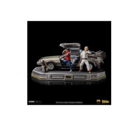 Back to the Future Art Scale Statue 1/10 DeLorean Full Set 23 cm