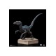 Jurassic World Icons Statue Velociraptor Blue 9 cm