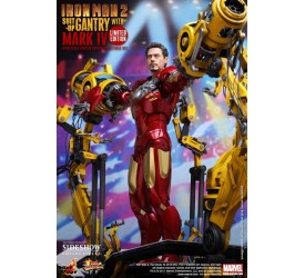 Iron Man 2 Movie Masterpiece Action Figure 1/6 Iron Man Mark IV Suit-Up Gantry 30 cm