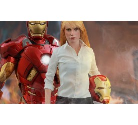 Iron Man 3 Movie Masterpiece Action Figure 2-Pack 1/6 Mark IX and Pepper Potts 30 cm