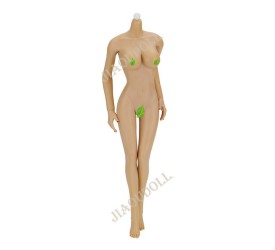 Jiaou Doll Version 3.0 1/6 Scale Female Body With Big Breast ​Wheat-Colored Skin