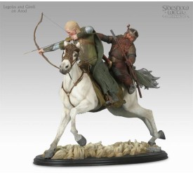 Lord Of The Rings Statue - Legolas and Gimli on Arod --- DAMAGED PACKAGING
