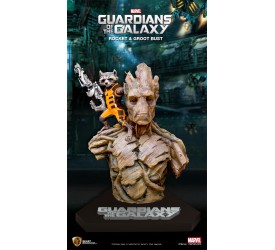 Marvel Guardians of the Galaxy Bust 1/1 Rocket and Groot 201 cm