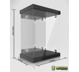 Master Light House Acrylic Display Case with Lighting for 1/6 Action Figures (black)