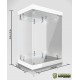 Master Light House Acrylic Display Case with Lighting for 1/6 Action Figures (white)
