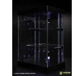 Master Light House Acrylic Display Case with Lighting for Mini Figures (black)