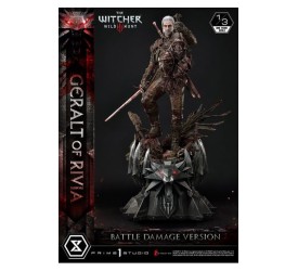 Witcher 3 Wild Hunt Statue 1/3 Geralt von Rivia Battle Damage Version 88 cm