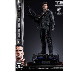 Terminator 2 Platimum Masterline Series Statue 1/3 T-800 Cyberdyne Shootout 74 cm