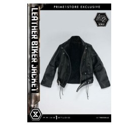 Terminator Leather Biker Jacket for 1/2 T-800 Statues