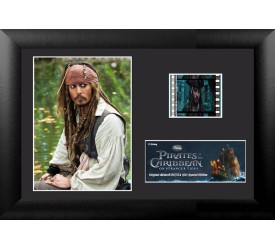 Pirates of the Caribbean On Stranger Tides Framed Mini Film Cell Jack Sparrow