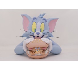 Tom and Jerry Exclusive Tom and Jerry Burger Vinyl Bust Lagoon Blue Version