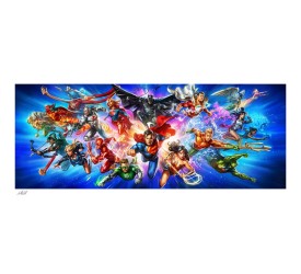 DC Comics Art Print Justice League: The World's Greatest Super Heroes 46 x 102 cm unframed