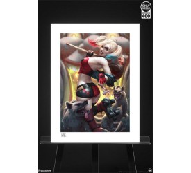 DC Comics Art Print Harley Quinn Hell on Wheels! 46 x 61 cm unframed