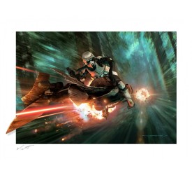  Star Wars: Return of the Jedi Endor Chase Unframed Art Print