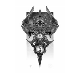 Marvel Art Print Galactus and The Silver Surfer 46 x 66 cm unframed