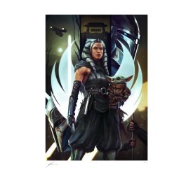 Star Wars: Ahsoka Tano and Grogu Unframed Art Print