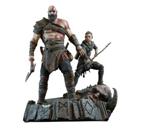 God of War 2018 Statue Kratos and Atreus 38 cm