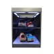 Display Case with Lighting for Model Cars (black)