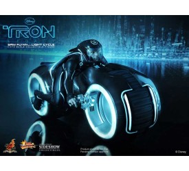 Tron Legacy Movie Masterpiece Action Figure 1/6 Sam Flynn with Light Cycle 30 cm