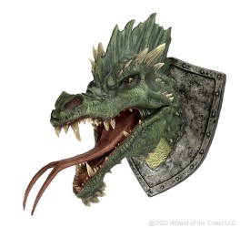 Dungeons & Dragons: Replicas of the Realms Green Dragon Trophy Plaque